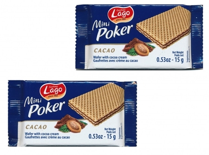 Picture of POKER WAFER MINI BOX X32 CACAO